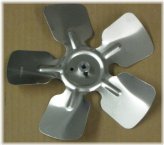 Metal Propeller Fan Blade - 8 Inch Diameter, 5 Blades, Clockwise Rotation, 24 Degree Pitch