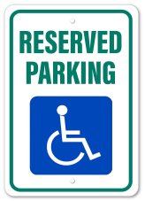 Accessible Parking Alert Sign