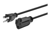 Black 6-Foot Power Extender with 3-Prong Connector