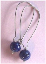 Blue Sky Bead Dangle Earrings