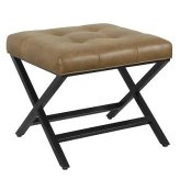X-Design Faux Leather Brown Bench
