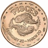 Pisces Copper Round