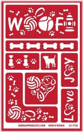 PawPrint Etch Stencils