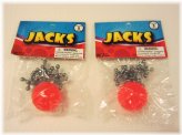 Metallic Jack and Red Ball Set