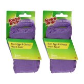 Purple Scrubbers with Easy Hold and Non-Stick Technology (4-Pack)