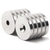 Neodymium Ring Magnets - Strong and Versatile (1" x 1/8" with 5mm Hole)