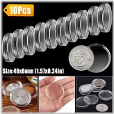 Crystal Clear Protective Capsules for 2 oz Silver Rounds