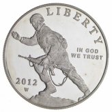 Brave Defender: 2012 Infantry Soldier Commemorative Silver Dollar