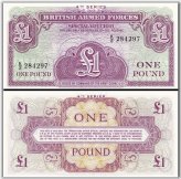 British Sovereign £1 Banknote, 1962, UNC