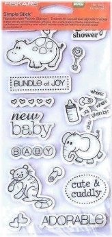 Safari Animal Baby Shower Stamp Set
