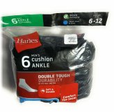 Cushion Ankle Socks by Hanes