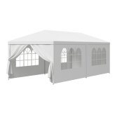 White Windowed Wedding Tent