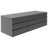 Steel Drawer Storage System with 18 Compartments