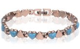 Copper Link Turquoise Magnetic Bracelet