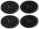 AquaTunes 6x9 Marine Speakers - Black (Pair)