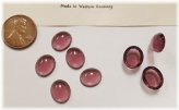 Amethyst Smooth Oval Glass Cabochons (Set of 12)