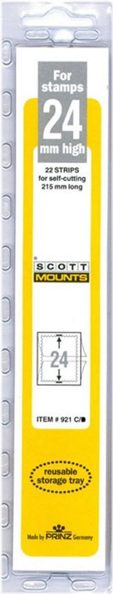 ScottMounts Black Strip Pack - 24x215mm - 22 Count