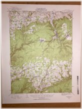 Blossburg PA Tioga County Vintage USGS Topographical Geological Quadrangle Map