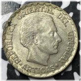 Uruguay Silver 50 Centesimos - 1943 High Grade Lot#D7894