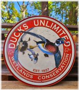 Rustic Waterfowl Heritage Tin Sign