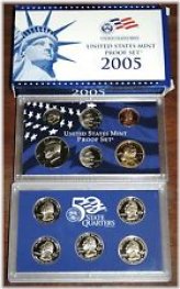 Blue Mint Paper Box 2005-S U.S. Proof Set