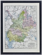 Longford County Vintage Map