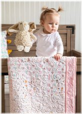 Baby Girl's Unicorn Flower Quilt Kit with Pre-Cut Fabric and Pattern