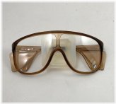 Retro Spectra Caramel Clear Glasses