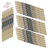 Maple Wood Drum Sticks - 5A Drummers Uncoated