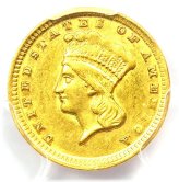 Dahlonega Gold Dollar 1859-D - PCGS AU Details