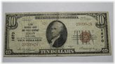 Ilion New York $10 1929 National Currency Bank Note