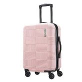 Pink Checkered Hardside Spinner Suitcase by American Tourister