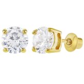 Sparkling April Birthstone Earrings