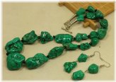 Turquoise Nugget Jewelry Set