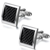 Carbon Curve Cufflinks