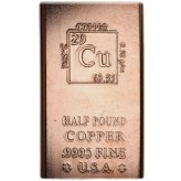 Elemental 1/2 Pound Copper Bar