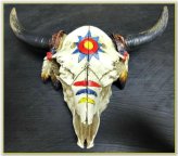 Rustic Tribal Cow Skull Wall Decor