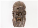 Benin Leather-Covered Ceremonial Mask (1850s)