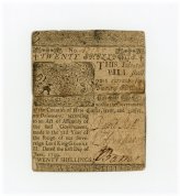 Franklin's Colonial Currency Note