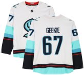 Kraken White Fanatics Breakaway Jersey Signed by Morgan Geekie