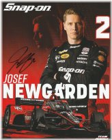 Indy 500 Hero Autographed Photo Card by Josef Newgarden
