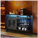 Modern Liquor Storage Display Cabinet with LED Lights