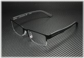 Satin Matte Black Men's Eyeglasses