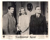 Classic Hollywood Collectible: Confidential Agent 1945 Original Lobby Card