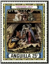 Botticelli Nativity Stamp - 1970 MNH #SG101