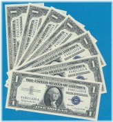 Consecutive 1957-B $1.00 Silver Certificates - Gem New Dealer Lot