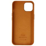 Golden Brown Leather MagSafe Case for Apple iPhone 13