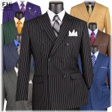 Gangster Pinstripe Double Breasted Classic Fit Suit