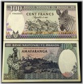 Rwanda 100 Francs 1989 Banknote