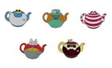 Whimsical Tea Party Pin Collection - Featuring Alice In Wonderland